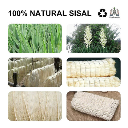 8 Pack Soap Bag Natural Sisal Soap Saver Bag Pouch Mesh Waste Exfoliating Foaming and Drying Soap Holder for Shower Beige (8 Packs)