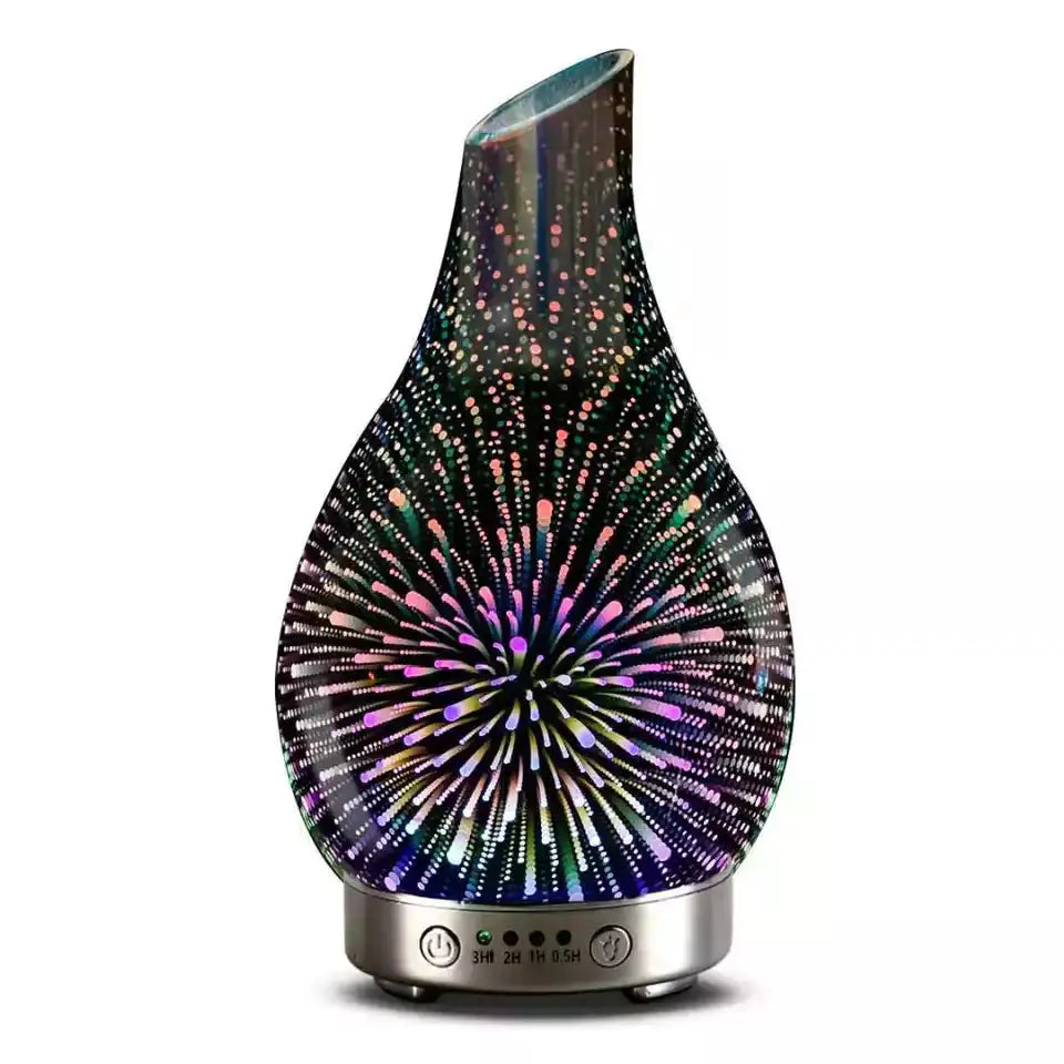 Glass Aromatherapy Essential Oil LED Diffuser