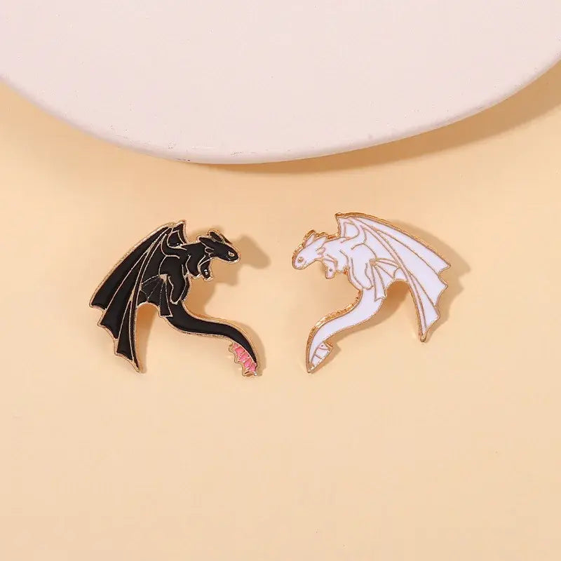 Monster Dragon Enamel Pins