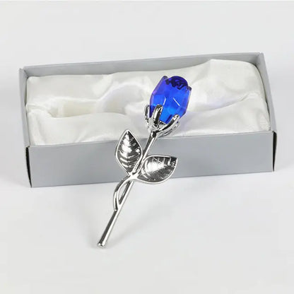 Crystal Glass Artificial  Rose