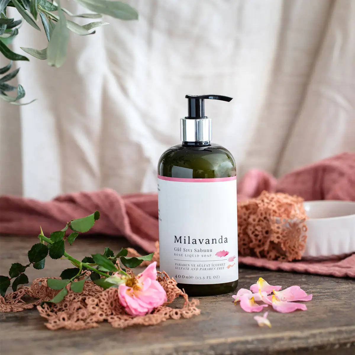 Milavanda Rose Liquid Soap 400 Ml